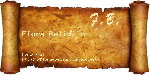 Flora Belián névjegykártya